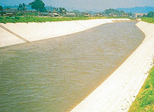 「二級河川　大北川河川改良」写真